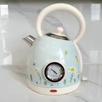 1.8L Painted Baking Paint Retro Electric Kettle Tea Boiling Water 304 Stainless Steel Automatic Anti-dry 220V 2200w 2