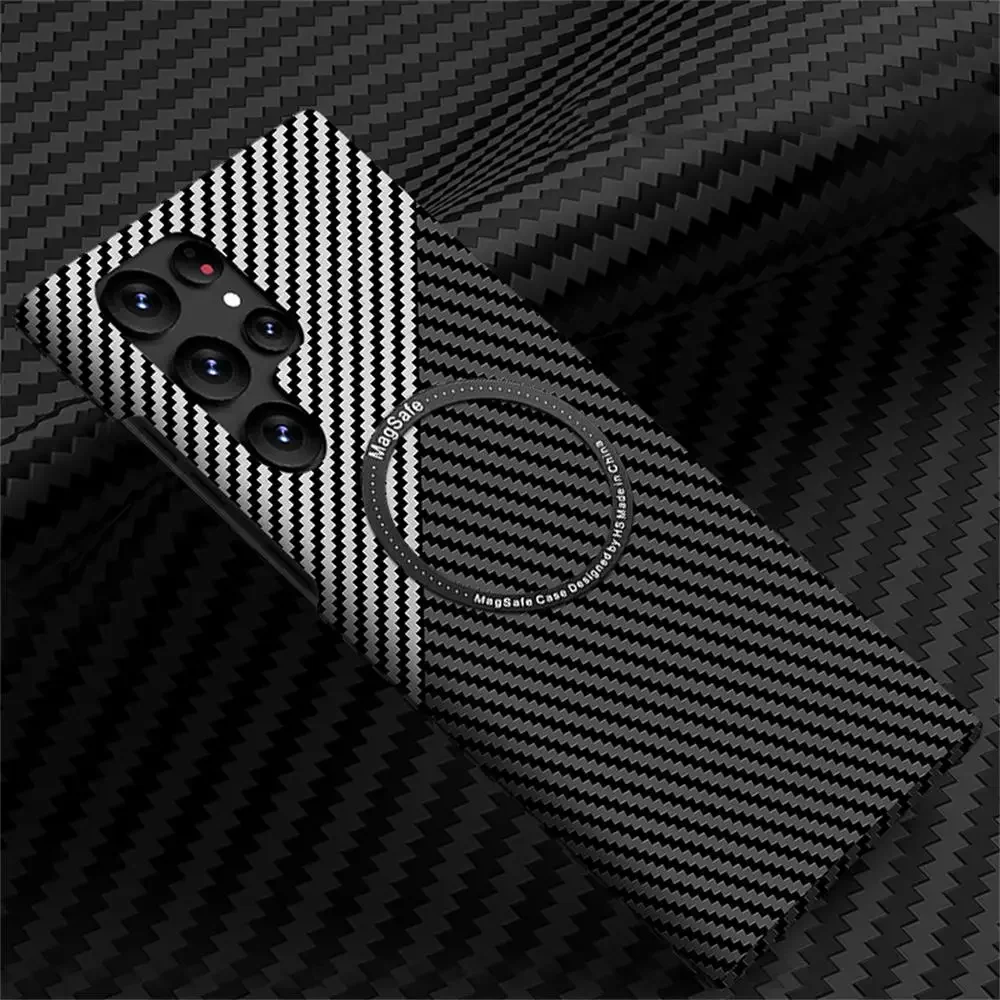 Ultra Slim Carbon Fiber Magnetic Matte Case