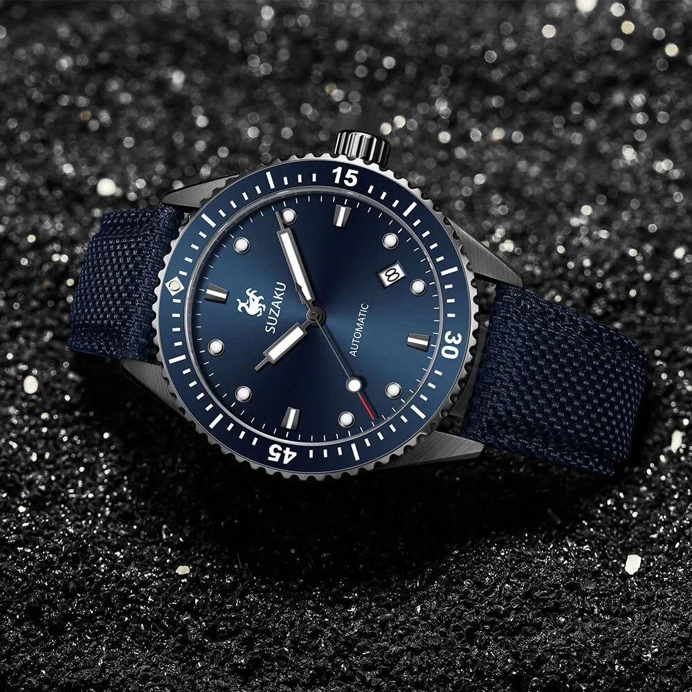 suzaku SUZAKU New Classic Men's Automatic Mechanical Watches Ceramic