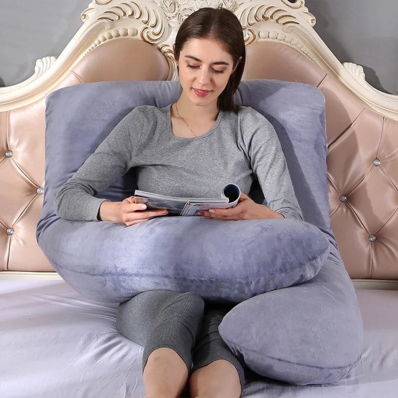 Pregnancy Pillow U-shaped Cotton Nursing Pad Sleeping for Pregnant Women