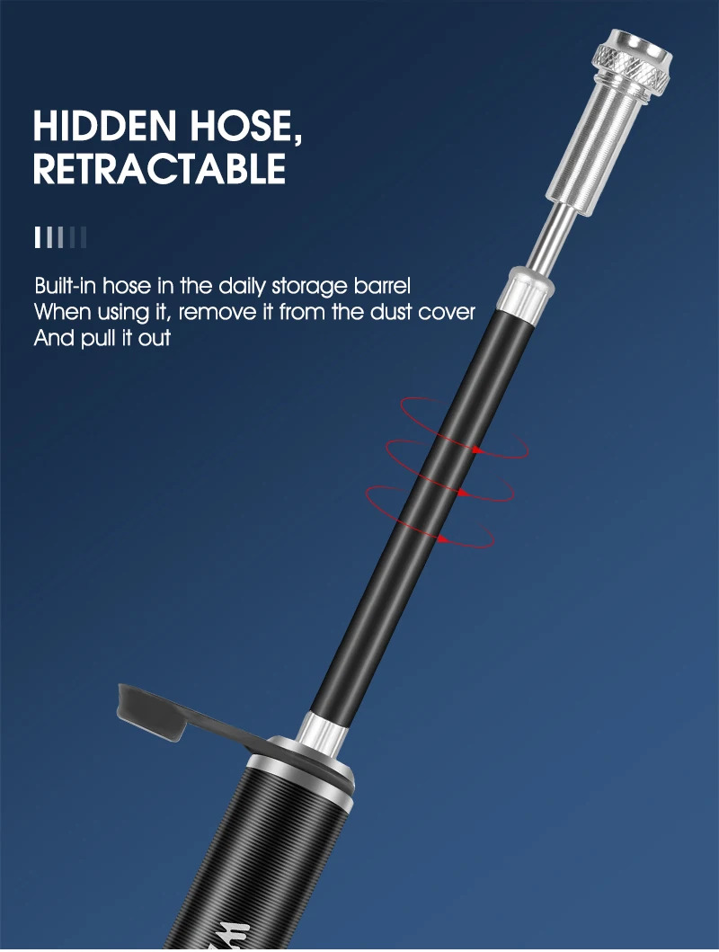 WEST RADFAHREN Mini Fahrradpumpe Radfahren Hand Luftpumpe Hochdruck Mtb Rennrad Reifen Inflator Schrader Presta Ventil Fahrrad Teile – Detail 40