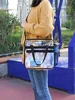 PVC Clear Waterproof Wash Bag Large Capacity Travel Shopping Storage Tote Clutch 2