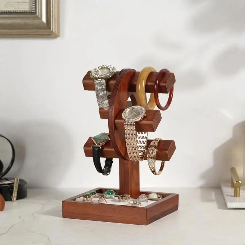Fashionable Sturdy Display Stand Portable Accessory for Multiple Watches and Bracelets Practical for Retail Use