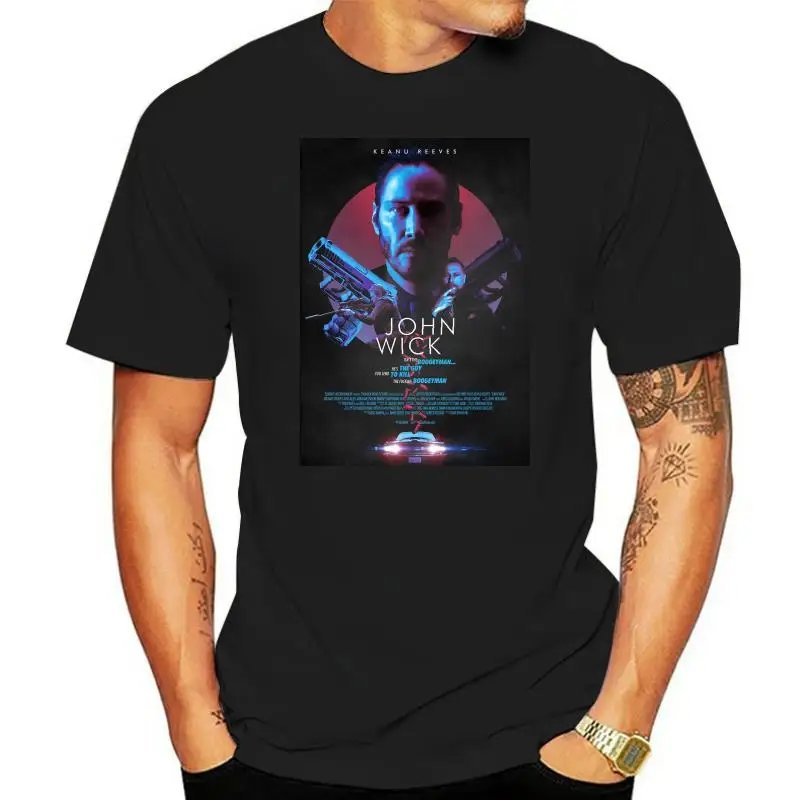 

DAWSTEECO John-Wick-3-movie-poster-JohnWick-Fantastic-Movie-post-T-shirt-Unisex Tshirt for Men Unisex Top Tee Plus Size