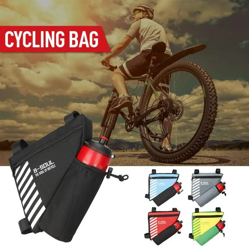 Bike Bag Bicycle Triangle Front Tube Frame Saddle Storage Waterproof Pouch Durable Versatile Accessories