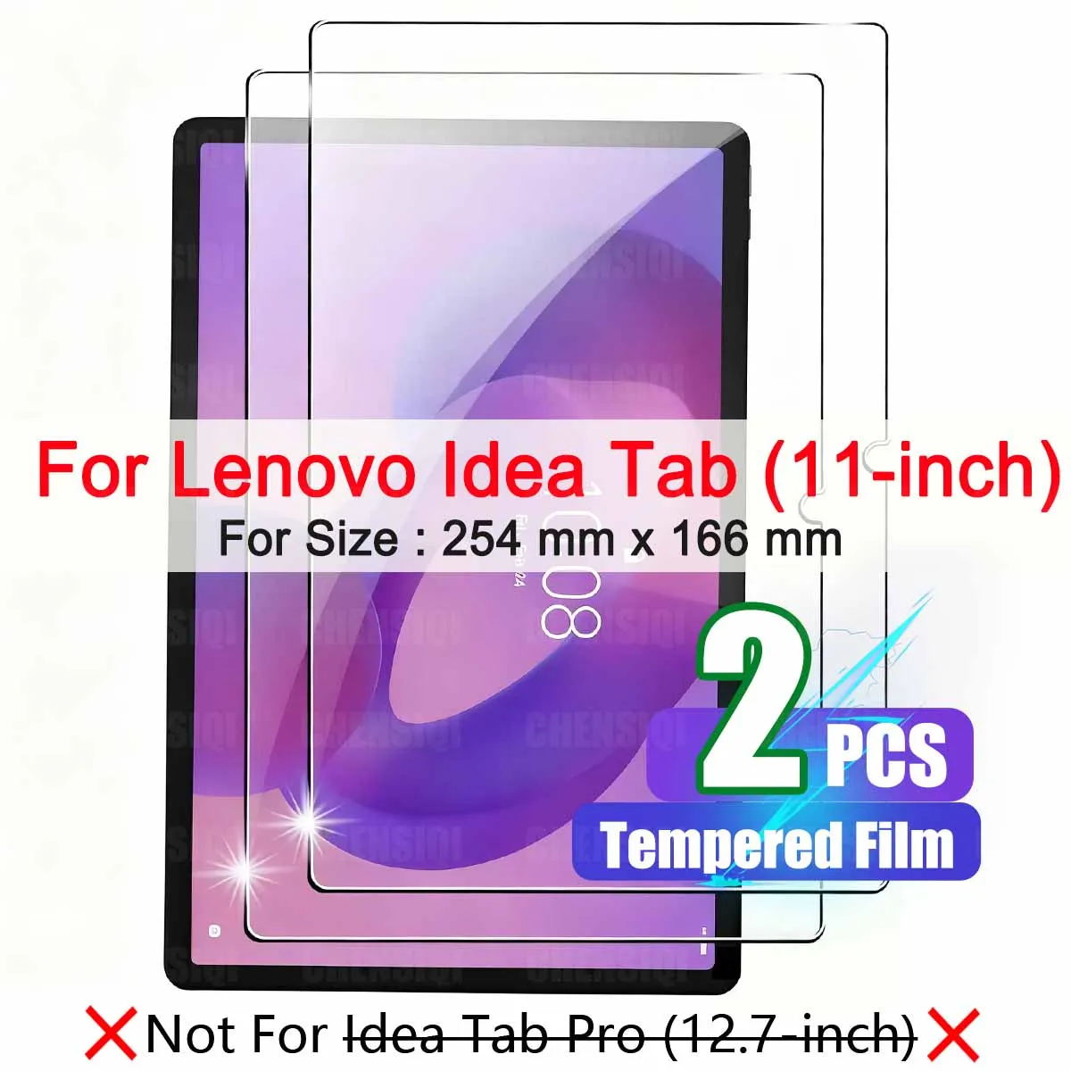 11-Inch 2.5D HD Clear Tempered Glass Screen Protector with Radian Edge
