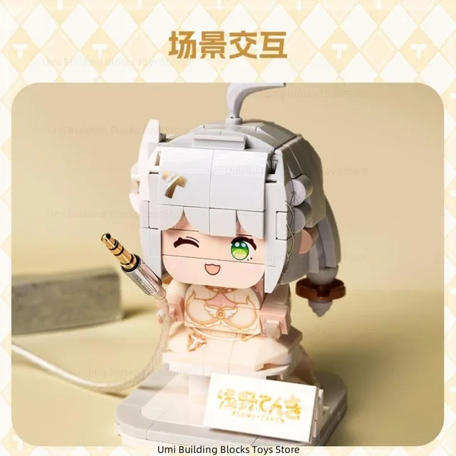 TANCHJIM MINO Assembled Building Blocks Dolls Anime Characters Image Toy Model Desktop Decorations Children's Holiday Gifts 5