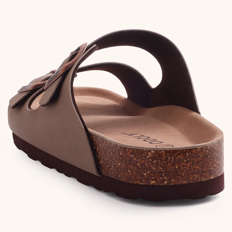 Cork Footbed Slide Sandal for Women Summer Beach