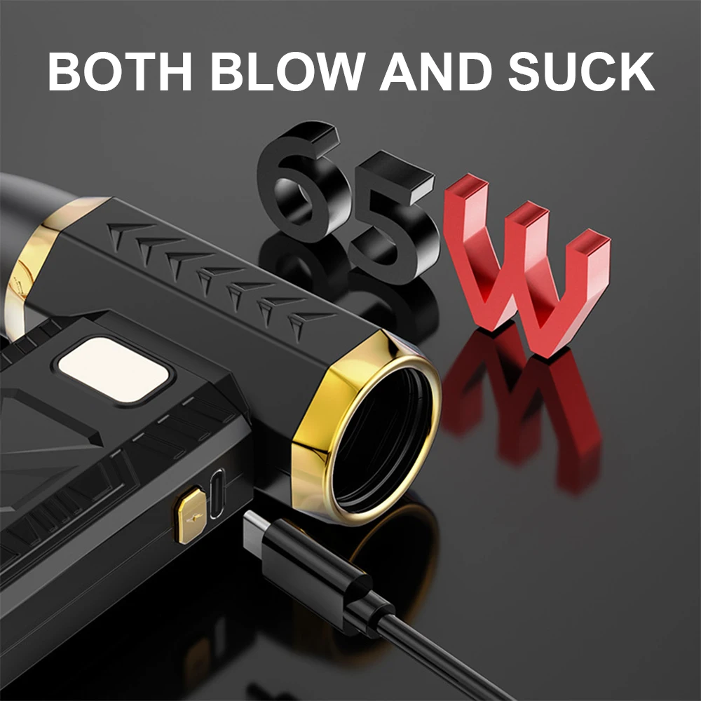 400000RPM Violent Fan Powerful Electric Air Blower Portable Dust Cleaner TypeC Charging 55m/s Brushless Turbo Jet Fan Blower