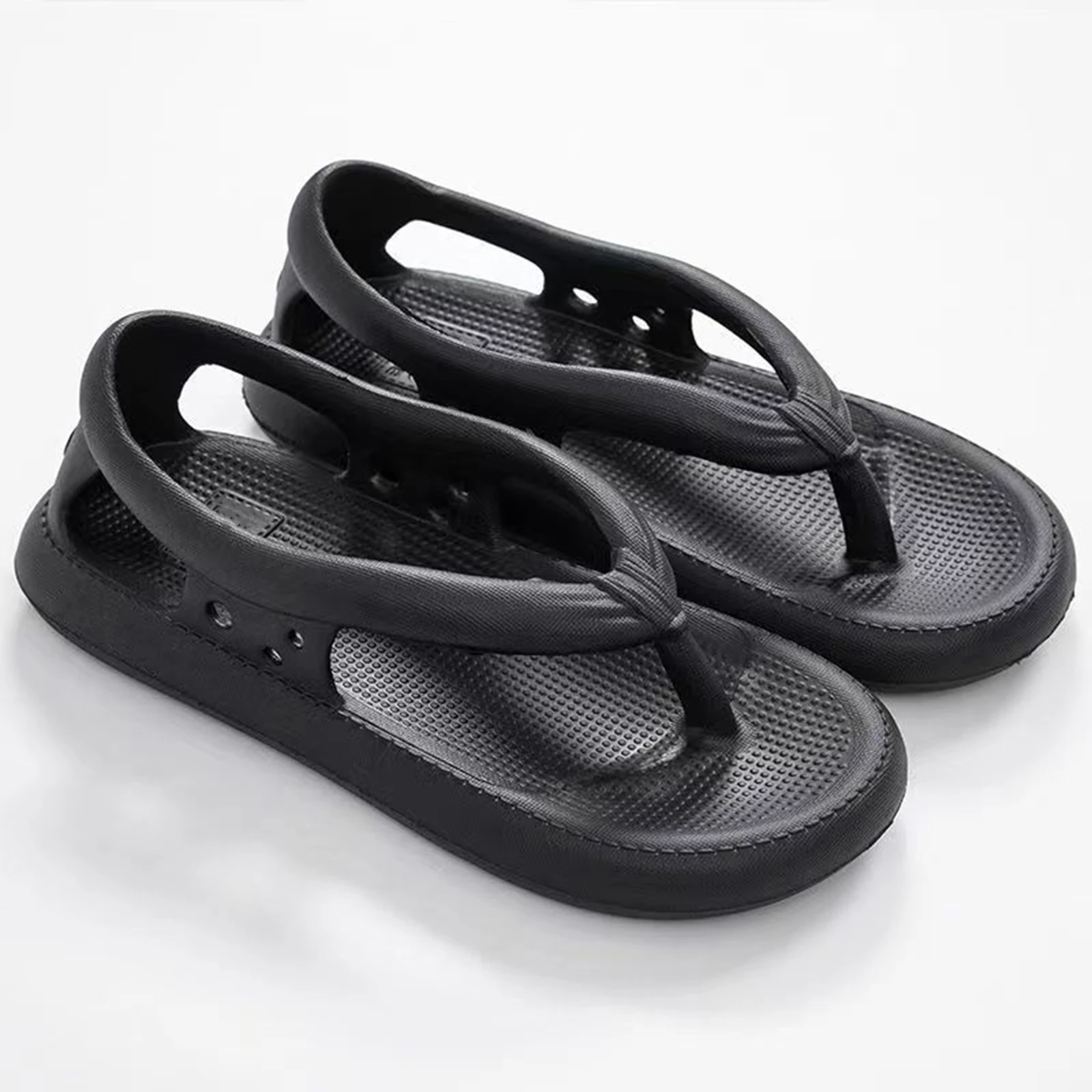 Frau Eva dicken Boden Sandalen Anti-Geruch ohne Schleifen Füße Hausschuhe Geschenk für Weihnachten Geburtstag Neujahr – Detail 5