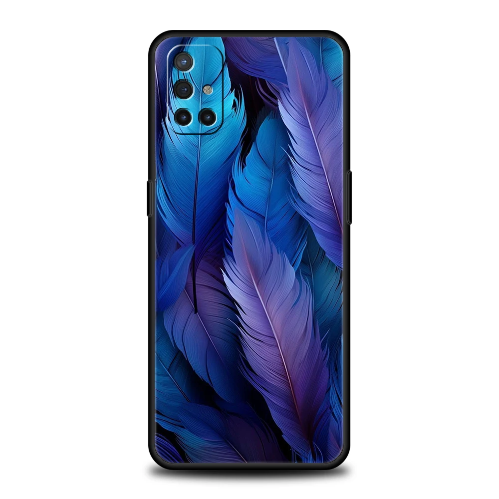 Phone Case For Oneplus 12R/10T/12/11/10R/Nord/N100/N10/10/7/8/9/7T/8T/9R/9RT/Pro Soft TPU Cover Shell Gradient Feather Pattern – Detail 4