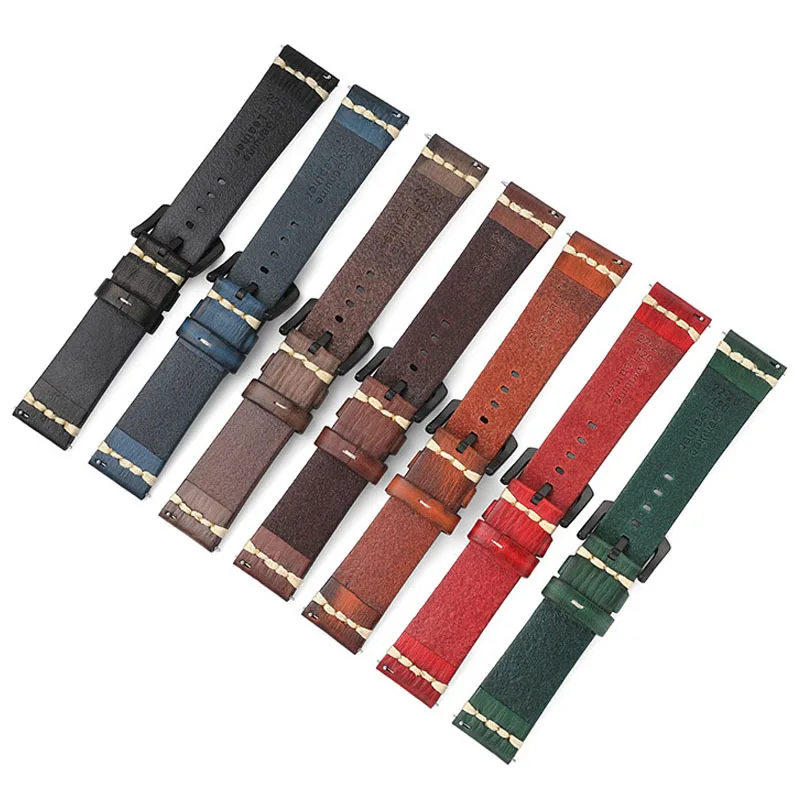 Cinturino Per Orologio In Vera Pelle Per Panerai Luminer 1950 Series Bracciale Per Orologio Universale In Pelle 18Mm 20Mm 22Mm 24Mm Per Uomo Donna