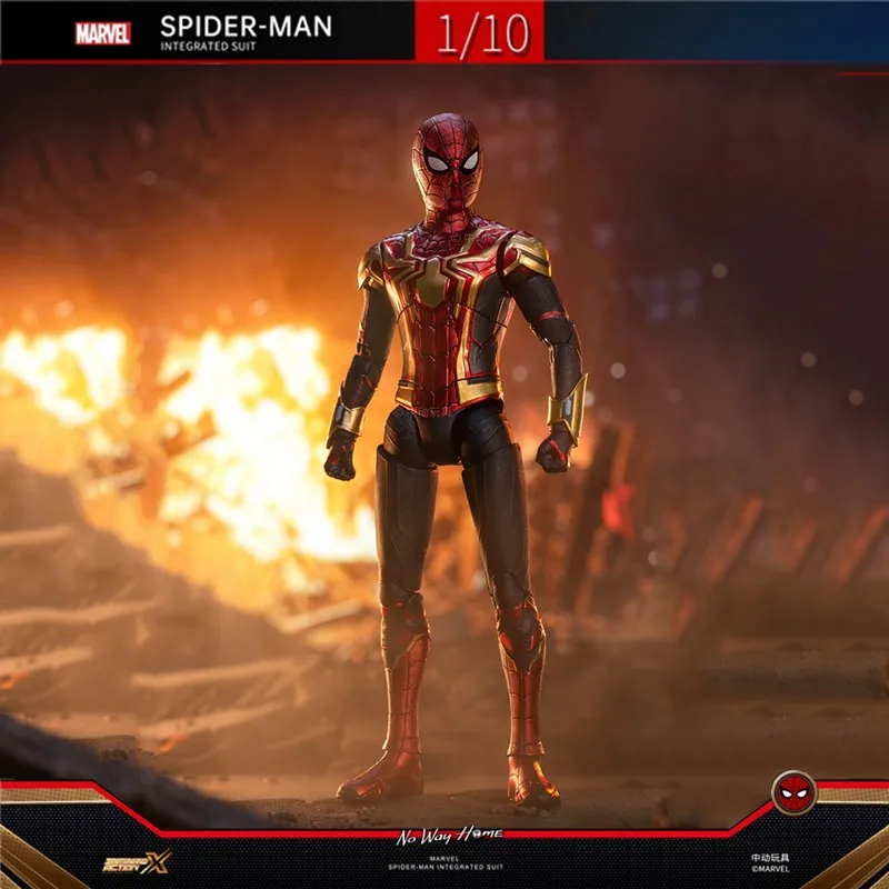 Zd Nuovo 1/10 Spider-Man3: No Way Home Spider-Man Iron Man Action Figure Toy Classic Collection Gift