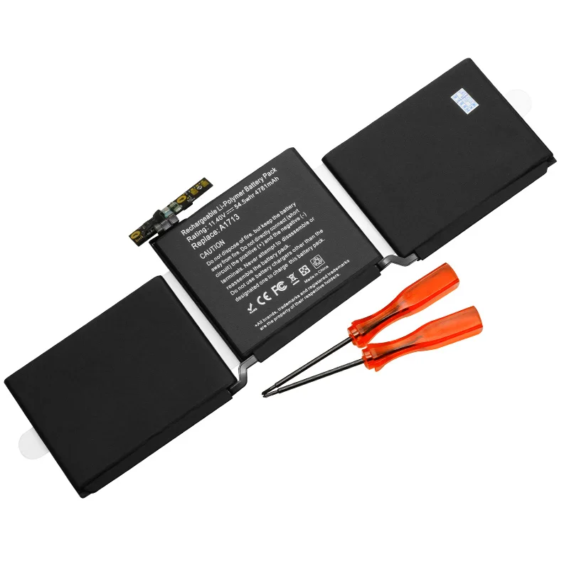 Bateria do Portátil para Apple Macbook Pro 13 A1708 2023 2023 Emc 2978 3164 02000946 Mll42ll 4781mah Apexway-a1713 - Imagem 6