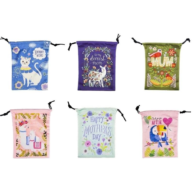 

Bag Drawstrings Pouches Jewelry Gift Display Packing Bags for Mothers Day