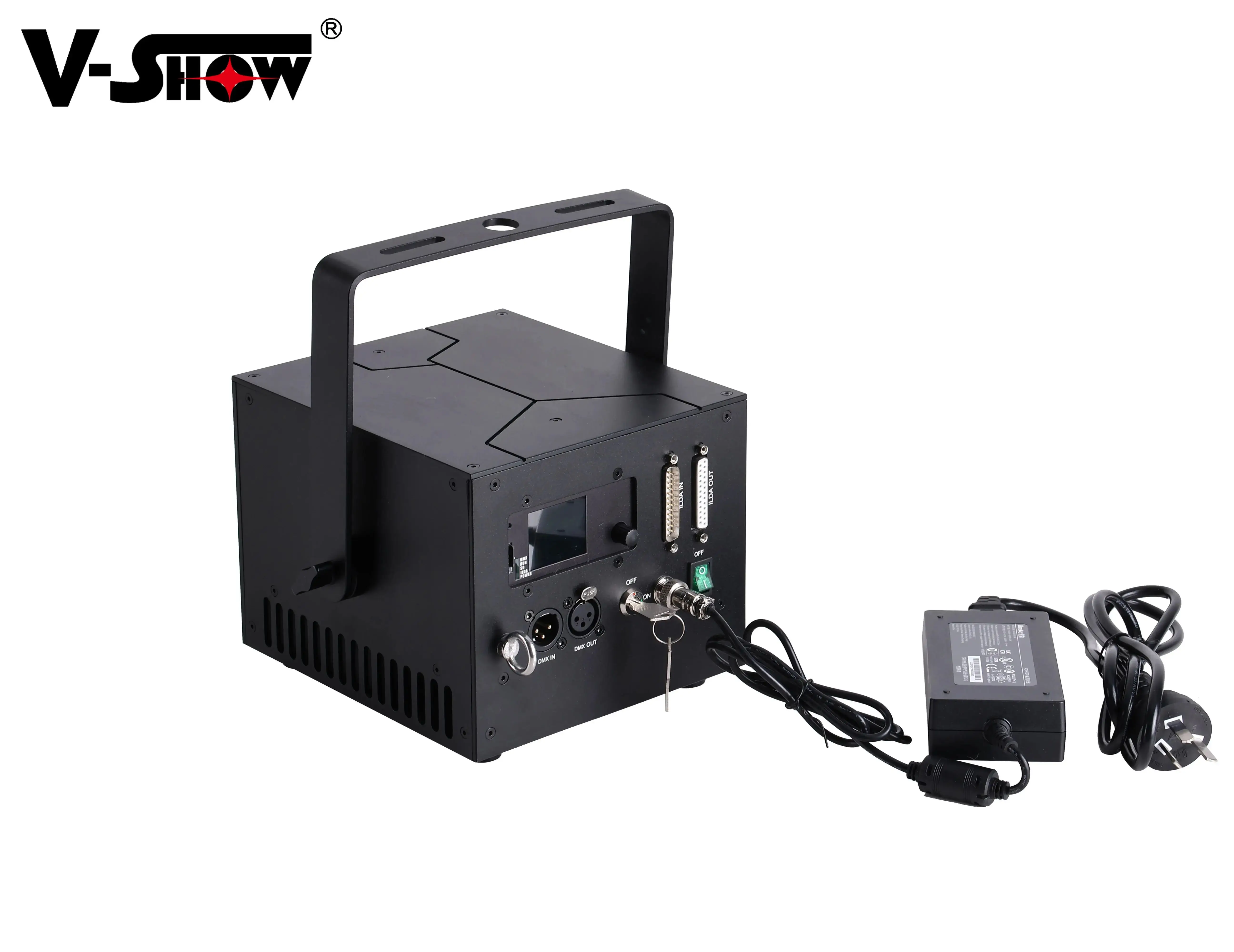 VSHOW 10W RGB Animation Silnet Lüfterloses Bühnenlicht Programmierbarer Projektor DJ-Licht für Bar Disco Kirche – Detail 8
