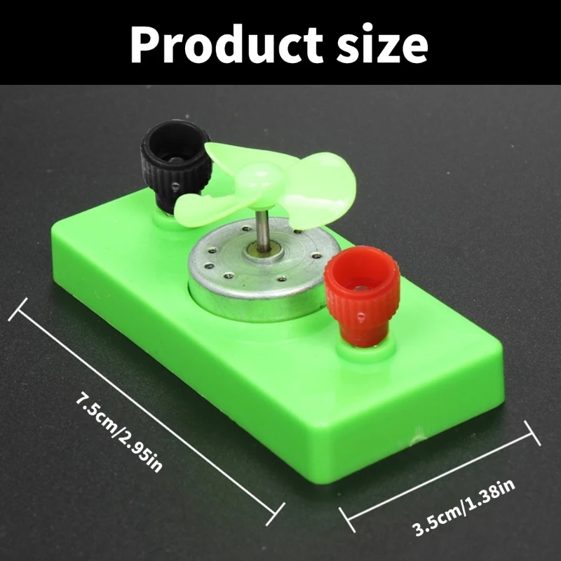 Small Solar Powered Mute Motor Educational Motor Fan Physics Electricity Experiment Supplies for School Classroom Use D2RC