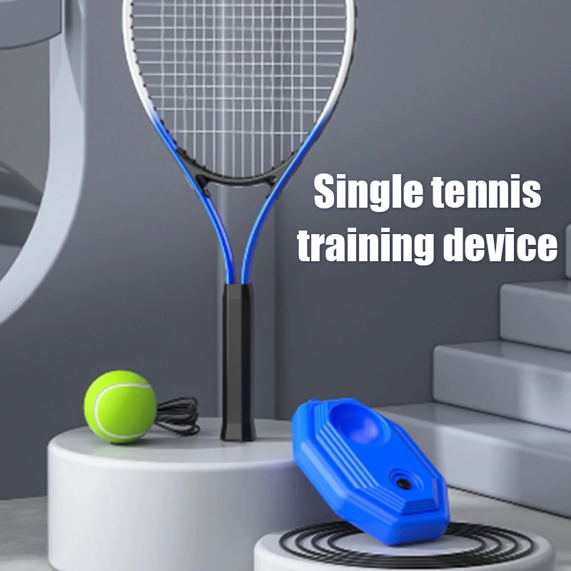 Single Tennis Set Training Tennis Cord Trainer Base Rebound Cord Tennis Trainer Colore Casuale