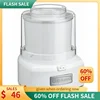 QWQJQWCuisinart Ice Cream Maker Machine,1.5 Quart Sorbet,Frozen Yogurt Maker,Double Insulated,White,ICE-21P1 1