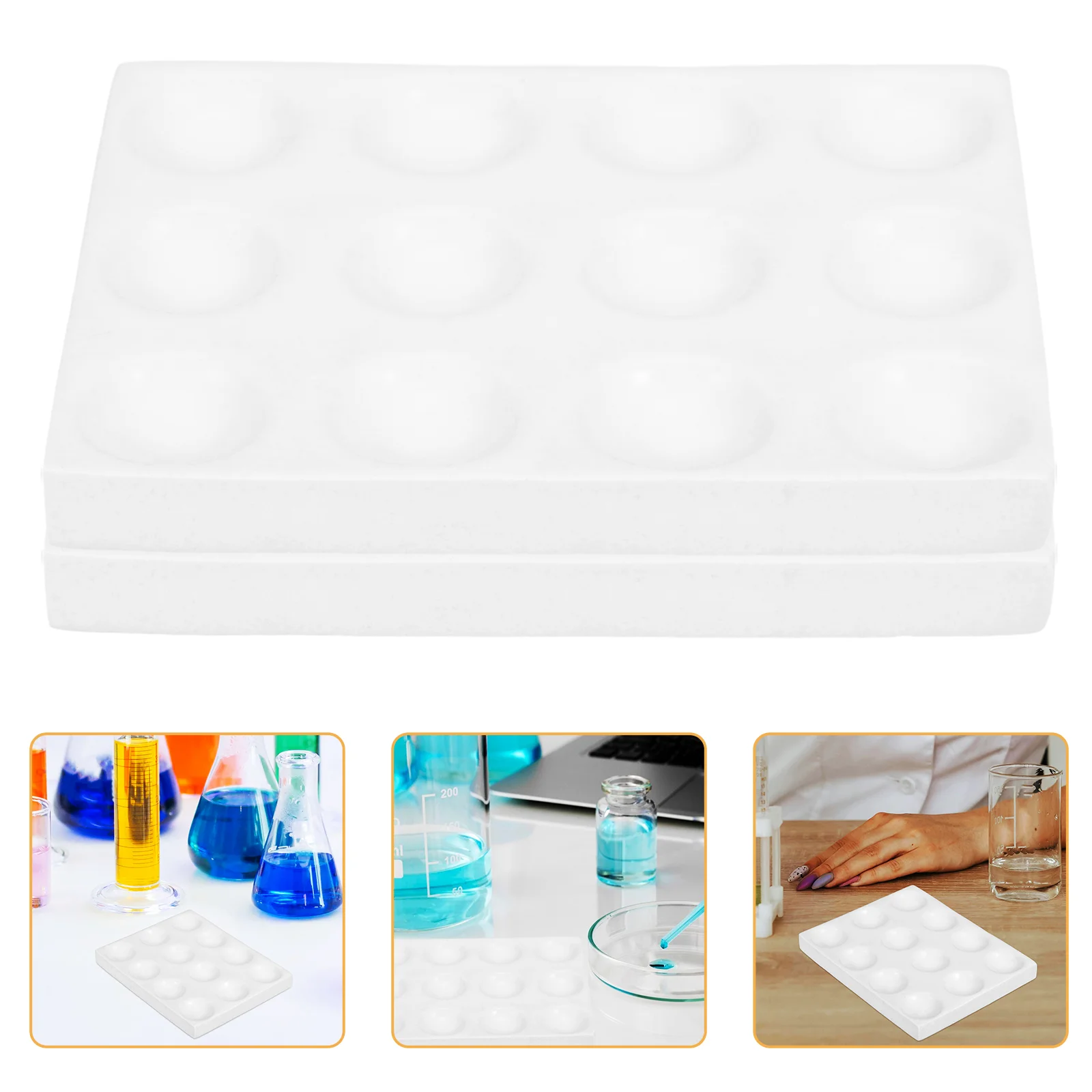 

Фарфоровая точечная тарелка для экспериментов для лабораторных реакционных отверстий, керамическое химическое тестирование