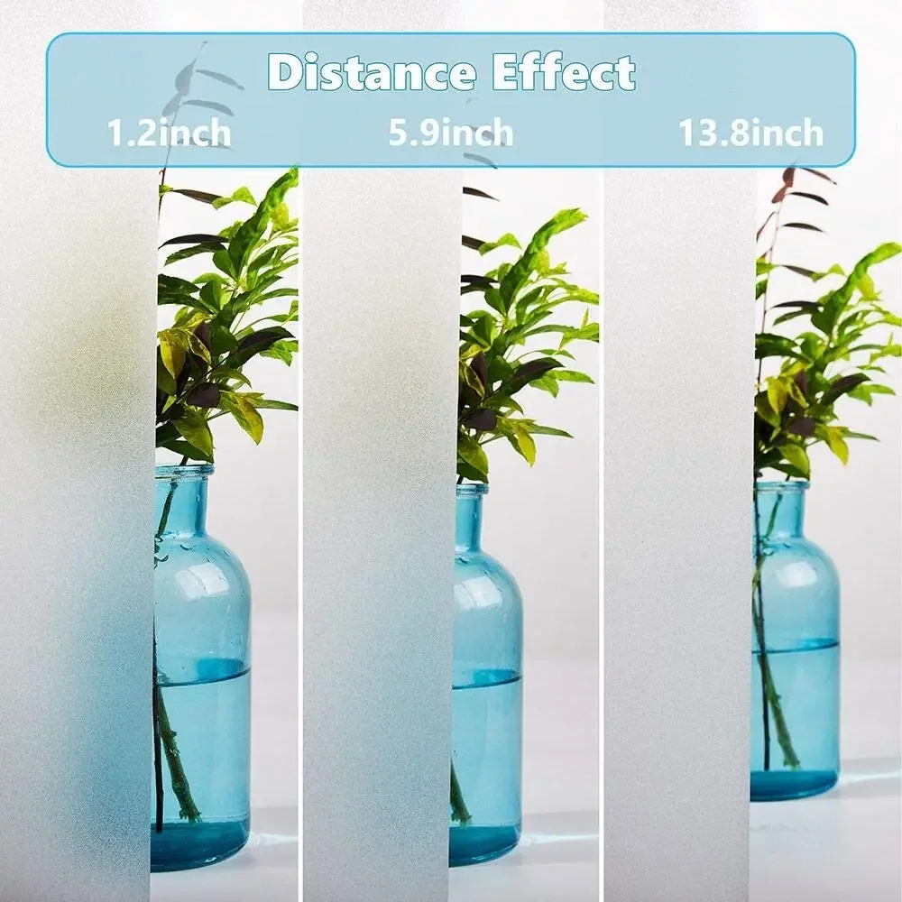 Window Film Window Privacy Film Crystal Pattern Window Film Privacy Film Frosted Glass Self-Adhesive Privacy Protection Window Stickers Anti-UV For Home Bedroom