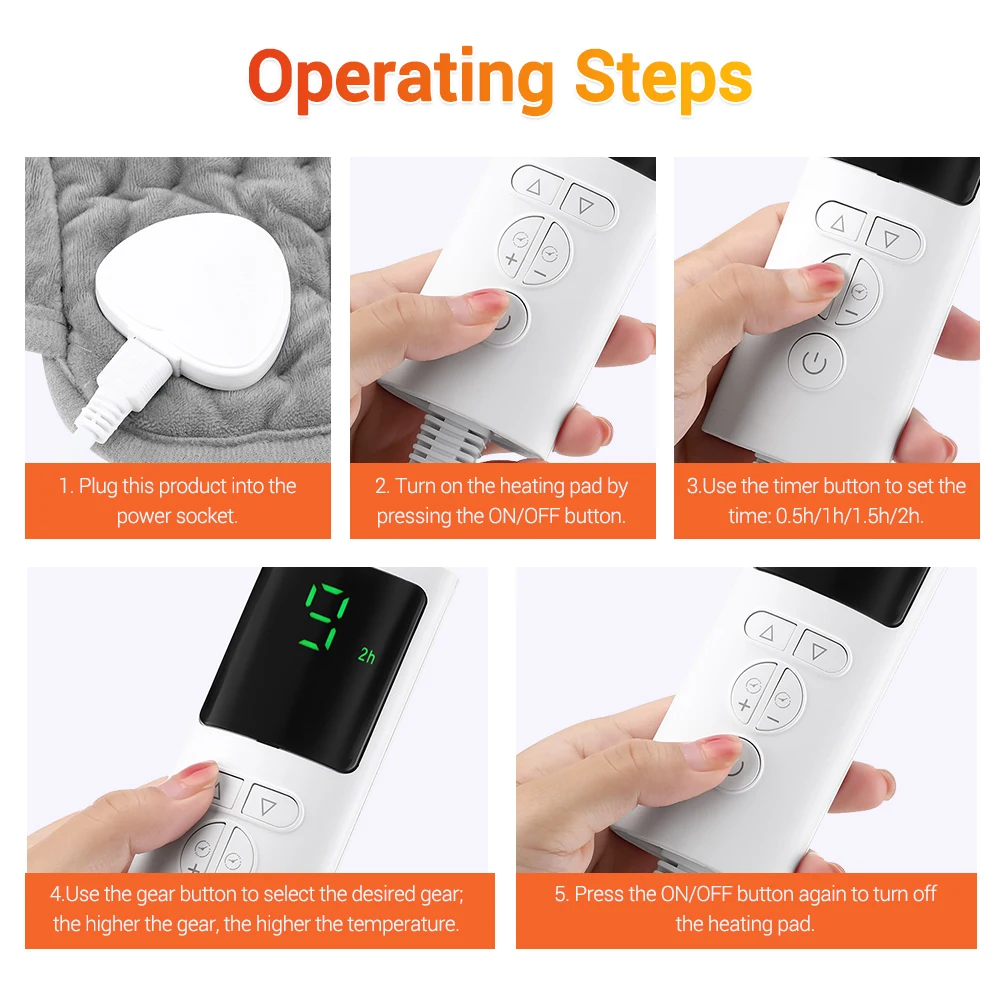 Heated Abdomen Belt Heating Lumbar Pads Waist Stomach Warmer Electric Uterus Leg