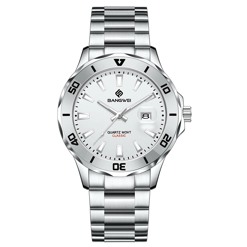 LIGE Luxury Men's Luminous Waterproof Business Watch with Calendar Quartz Movement