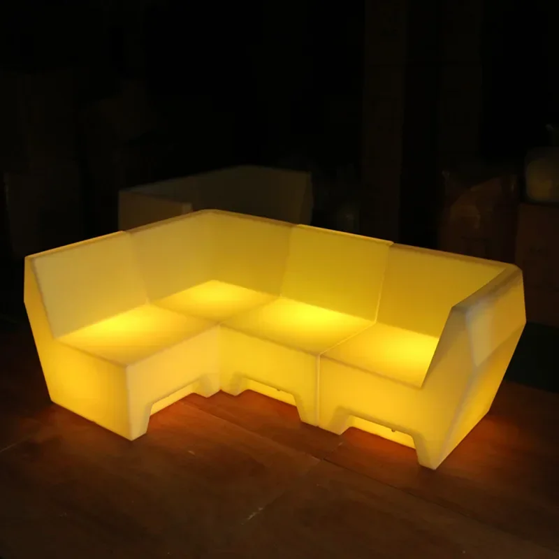 KTV Luminous Coffee Table, Corner Sofa Combination, Outdoor Bar Tables and Chairs, Commercial Booth Creative Sofa