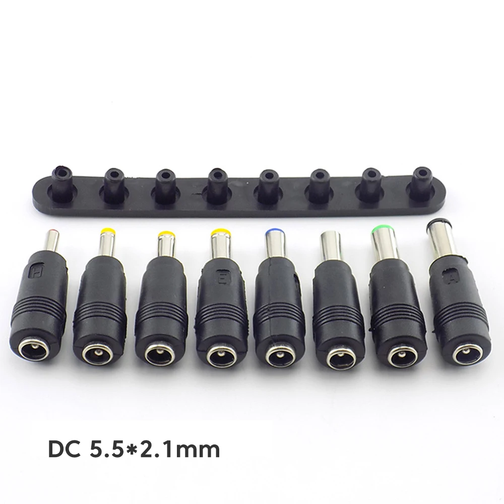 Universal USB to DC Power Boost Converter Cable with 8 Adapters - 5V to 12V Charging Solution
