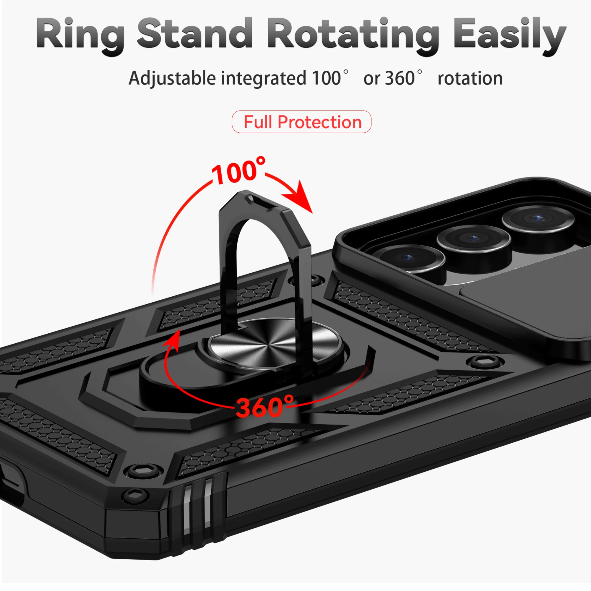 Enhanced Slide Camera Lens Armor Shockproof Case
