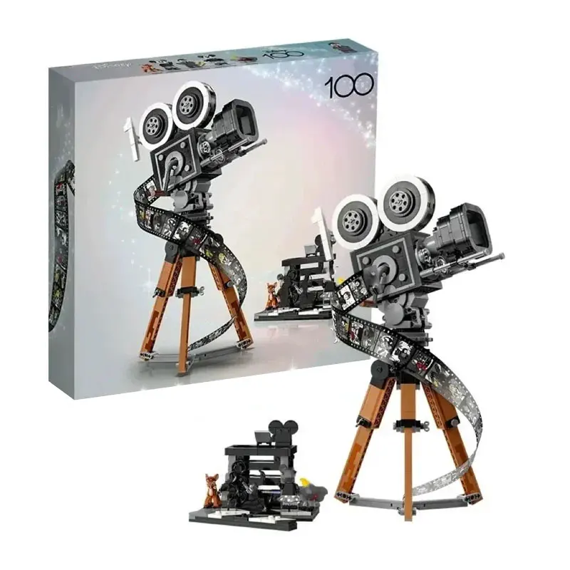 추모 카메라 43230 빌딩 블록, 100 주년 기념 수집용 벽돌, VCR 모델 세트, 어린이 성인 장난감, 생일 선물