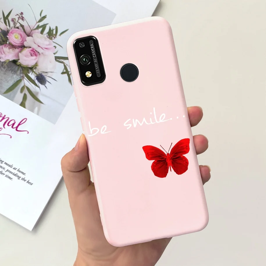 Floral Cartoon Design Soft Silicone Back Cover Case