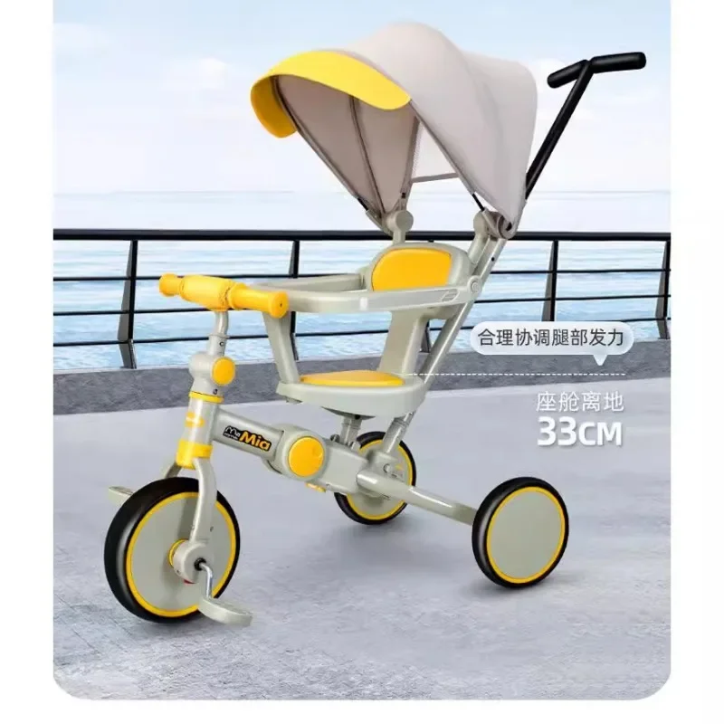 Balancing bicycle Children's bicycle Multi-functional pedal-free three-wheeled scooter 1-3 Baby scooter