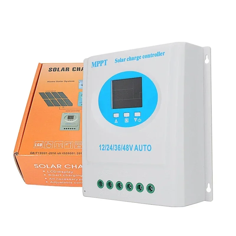 100A 120A 150A MPPT Solar Charge Controller 12V 24V 36V 48V Panel Intelligent Regulator for Off Grid Battery Charging Dual USB solar battery charge controller