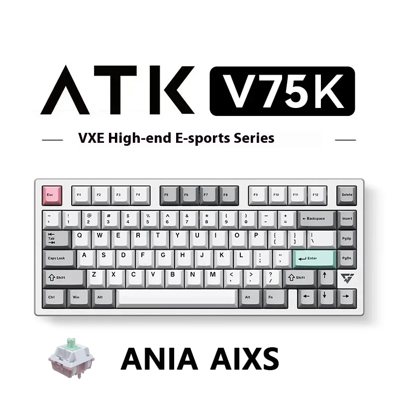 VXE ATK75 White G版 ATK VXE V75X/K Aluminum Wireless Mechanical Keyboard Bluetooth 2.4