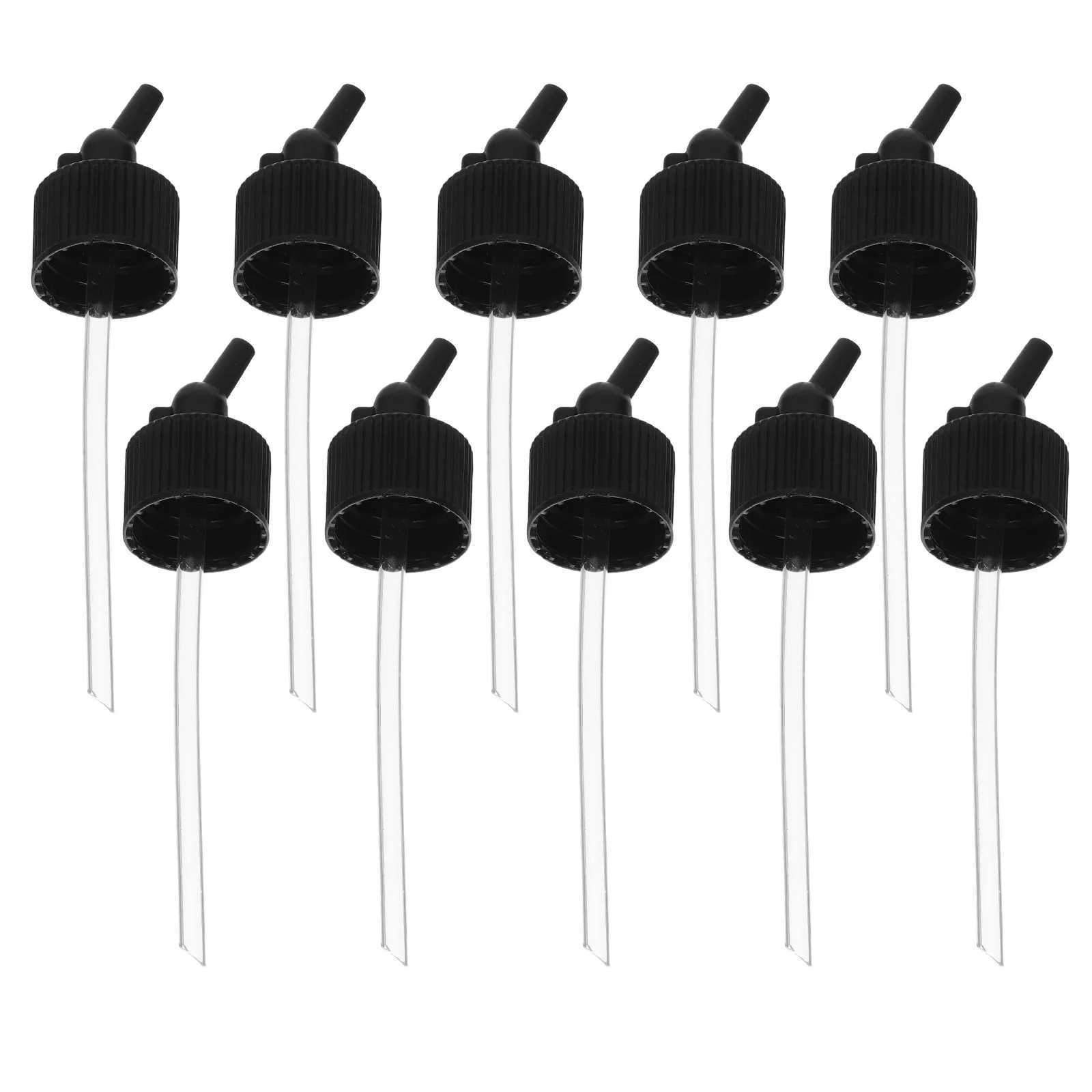 10Pcs 에어 브러시 병 어댑터 뚜껑 30Ml 스프레이 페인트 병용 30도 하향 각도 플라스틱 에어 브러시 항아리 커버