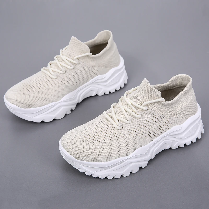 Spring MD sole low cut mesh breathable socks shoes, ultra light sports running shoes, casual shoes