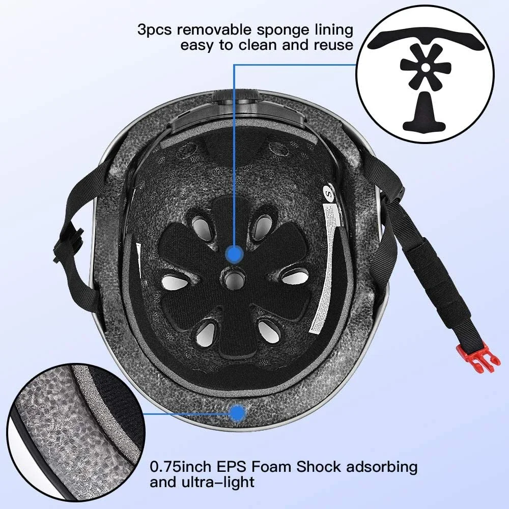 Skateboard Helmet for Adults Youth Scooter Helmets Child Skating safety helmet