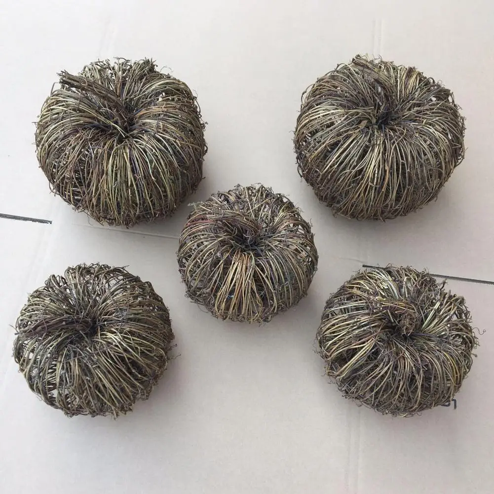 Artificial Pumpkins Rattan Woven Ornament for Halloween Thanksgiving halloween decoration props