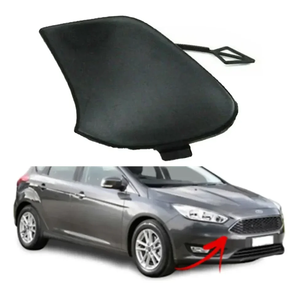 Front Bumper Tow Hook Eye Cover Trailer Cap For Ford Focus MK3