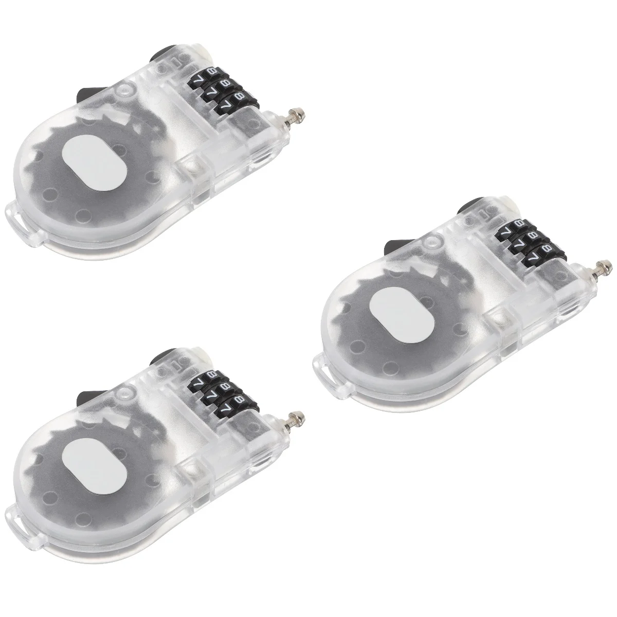 

3 PCS Snowboard Security Lock Cycle Locks for Bicycle Compact Trolley Case Mountain Bike Safety with Password Abs Scooter Baby