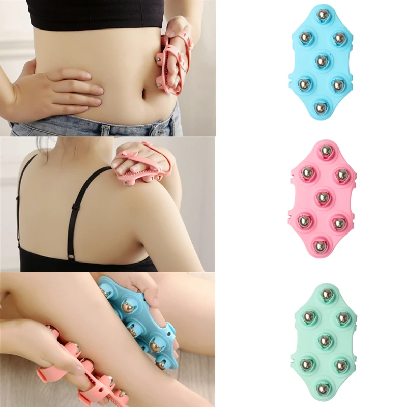 Body Massage Glove Roller Ball Fat Burner Muscle Pain Relief Relax Anti-Cellulite Massager for Back Leg Buttocks Body Care Tools perfect end thread cord welding crayons thread burner for jewelry tools welding wax pen