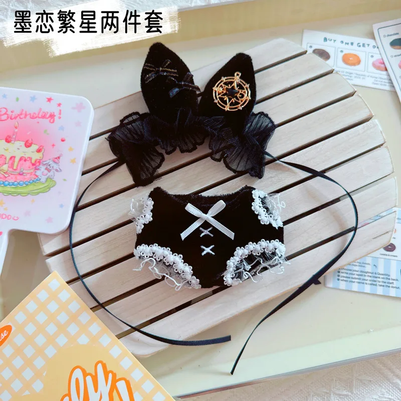 thumbnail image 1 of Ropa de Labubu de 17cm para niños, Mini traje de felpa, accesorios para monos, Tops y pantalones, sombrero para fanáticos de muñecas Labubu, regalo para niños, 1 unidad, 1 of 5