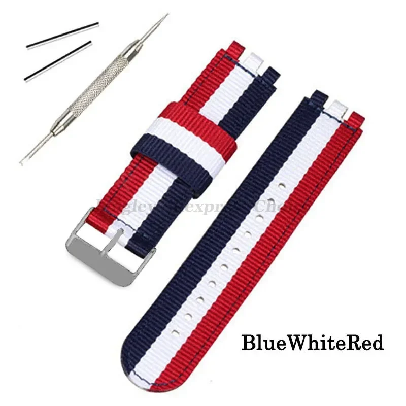 17mm 19mm 20mm Stoff Nylon Armband für SWATCH Armband Armband Ersatz Frauen Männer Uhr Sport Uhr Zubehör strap – Detail 12