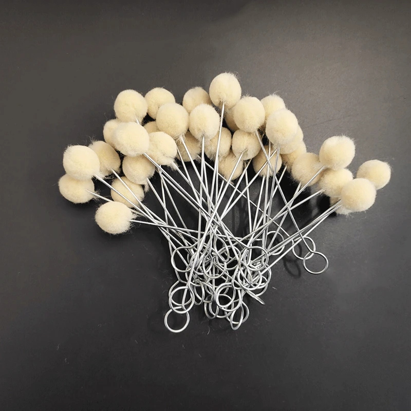 

10pcs Leather Wool Balls Painting Brush Assisted Dyeing Leather Dauber Tool Leather Dyeing Brush Sponge Paint Brush