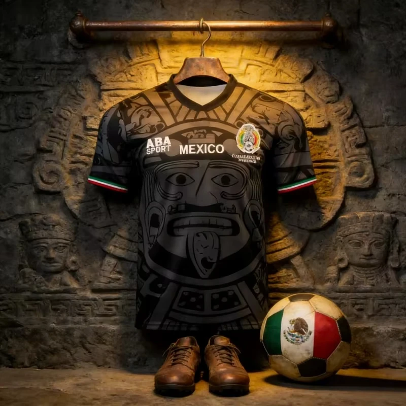 2026 Sport Quick-dry Breathable Men T-shirt ABA Sport 1998 Mexican Football Tea…