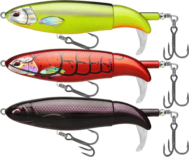 TRUSCEND Topwater Fishing Lures with BKK Hooks Pencil Plopper Fishing Lures  for Bass Catfish Pike Perch Freshwater or Saltwater - AliExpress