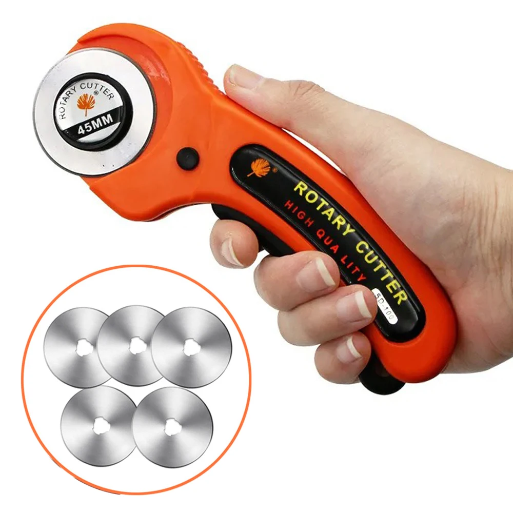 45mm Rotary Cutter Tool Kit with Six (6) Stainless Steel Blades