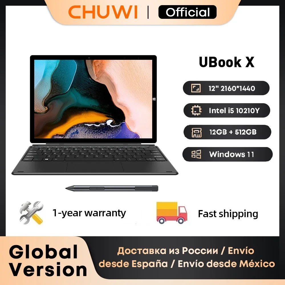 CHUWI UBook X 2024 планшет Windows 2 в 1