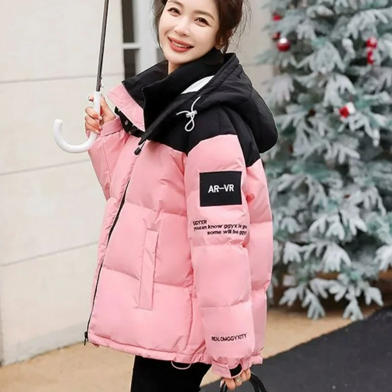 2023 New White Duck Down Jacket Winter Coat Female Warm Thickened Parkas Loose Short Large Size Outwear Fashion Hooded Overcoat women 2023 new down jacket winter coat female short fashion hooded parkas loose large size outwear warm thickened overcoat s 3xl